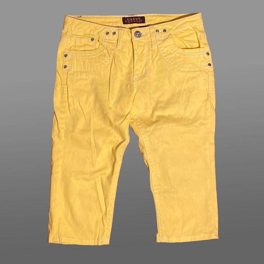 Yellow Jean Shorts